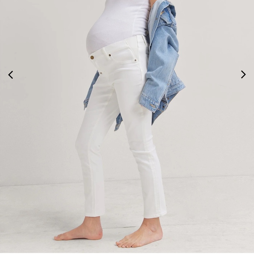 Hatch White Skinny Maternity Jeans - size 26